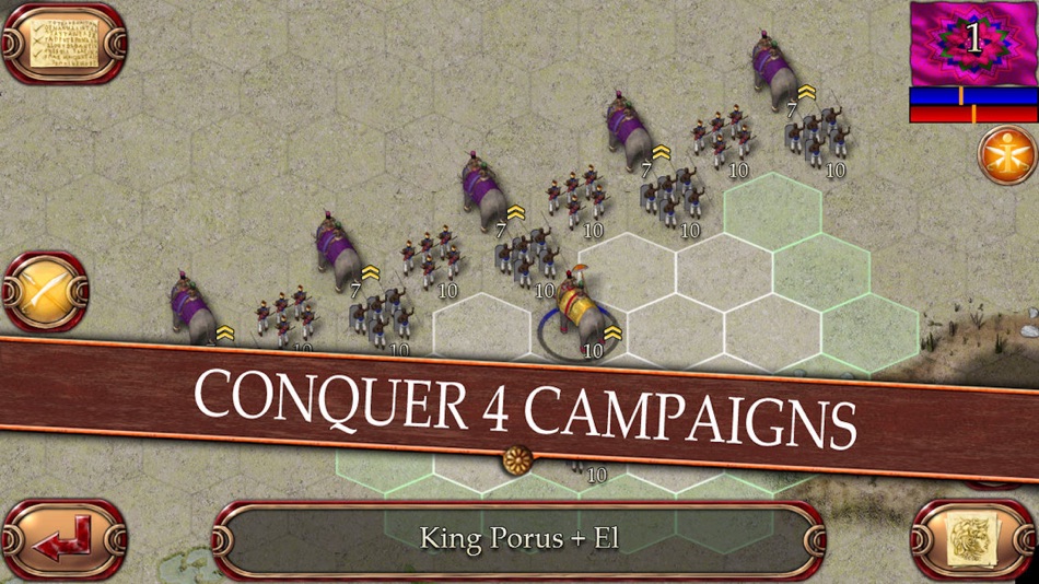 #5. Ancient Battle: Alexander (iOS) Podle: Hunted Cow Studios Ltd.