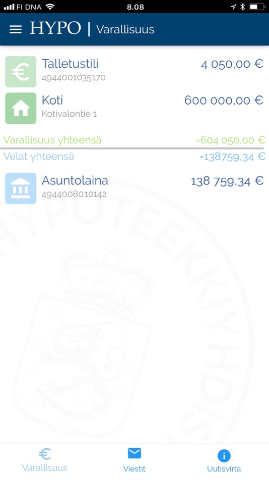 #2. Hypon Mobiilipankki (iOS) Podle: Suomen Hypoteekkiyhdistys