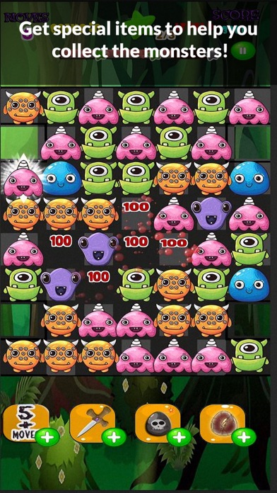 screenshot of Monster Frenzy Match 3 game 4