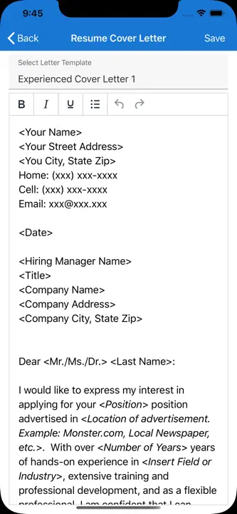 Got Resume Builder: Screenshot 9 von 10