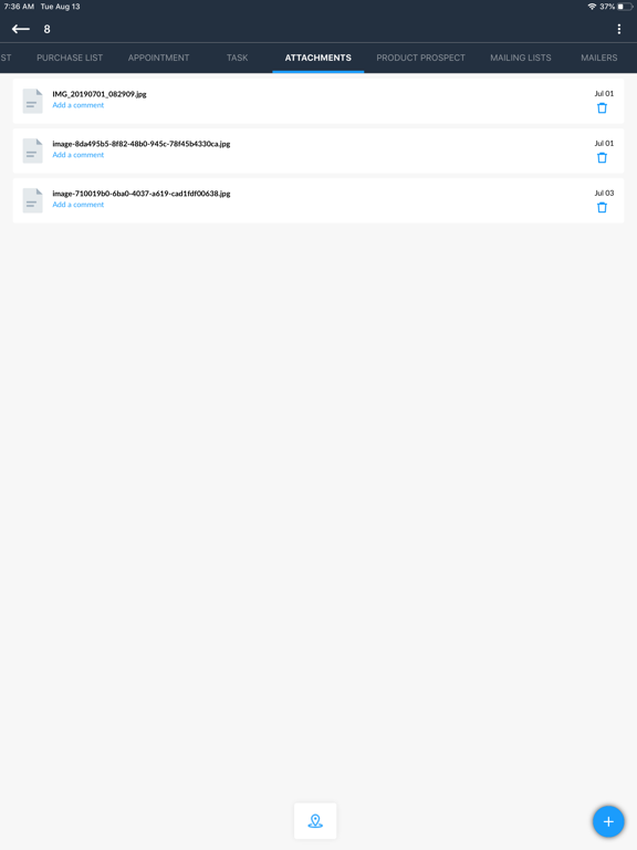 Talisma CRM iPad screenshot