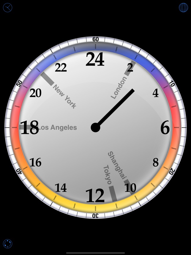 Utc Los Angeles Deutschland Uhrzeit 24h World Clock En App Store
