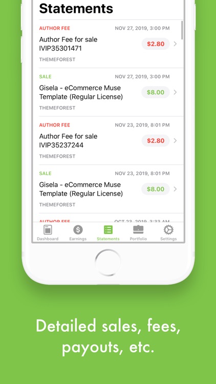 Eden - Envato Sales Tracker screenshot-4
