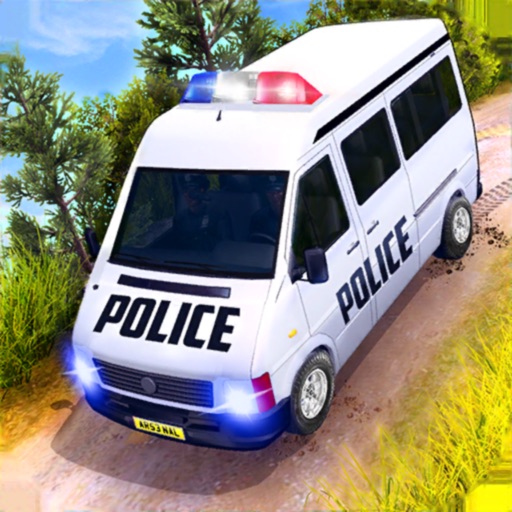 Offroad Police Van Transporter icon