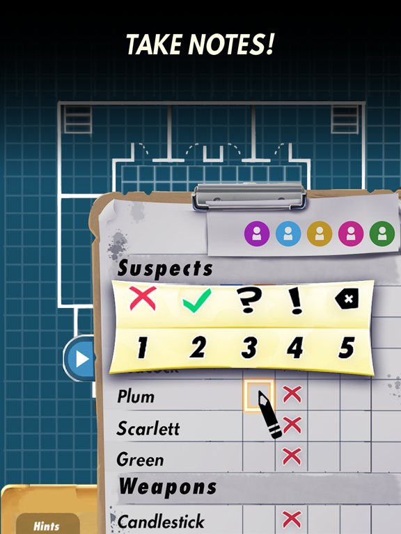 Cluesheet Companion iPad screenshot 4 - Utilities app