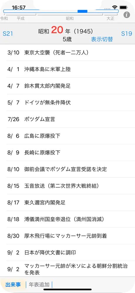 現代史年表