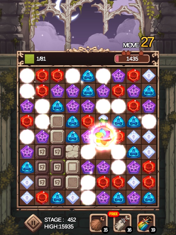 Witch's Garden: puzzle iPad screenshot