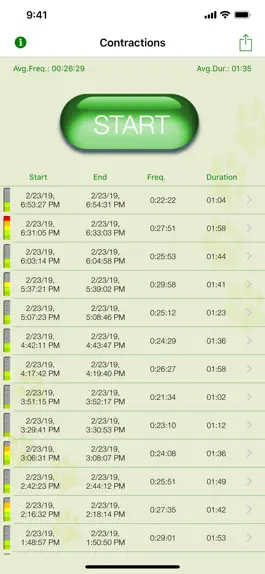 Game screenshot My Contraction Tracker apk