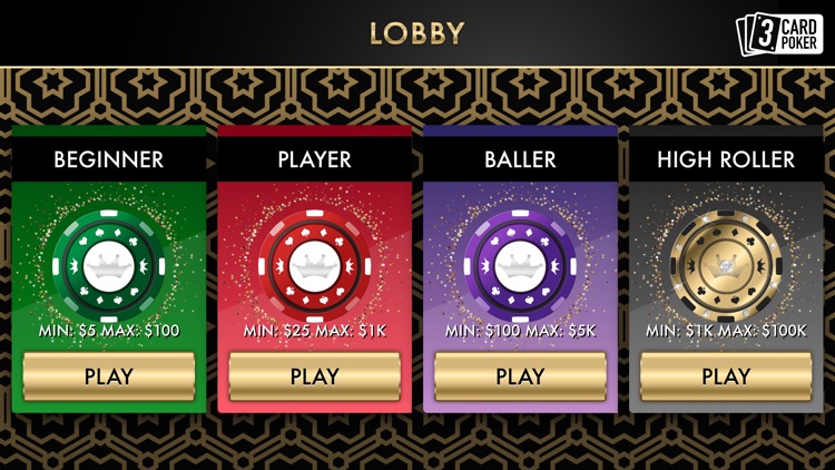 3 Card Poker Table Game