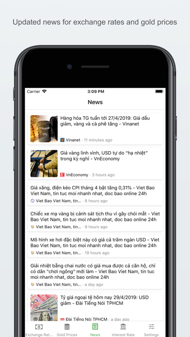 Exchange rates & gold prices iPhone screenshot 5 - Business app