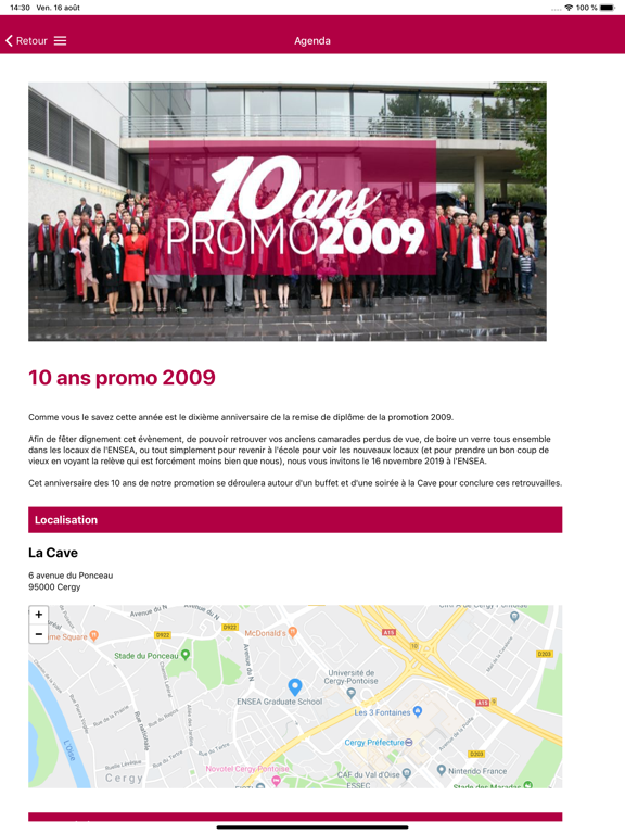 ENSEA Alumni iPad screenshot 4 - Social Networking app