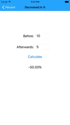 Percent % iPhone image 3