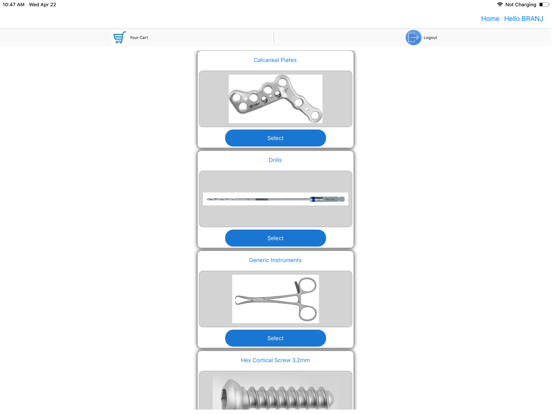 TriMedOrdering iPad screenshot 3 - Business app