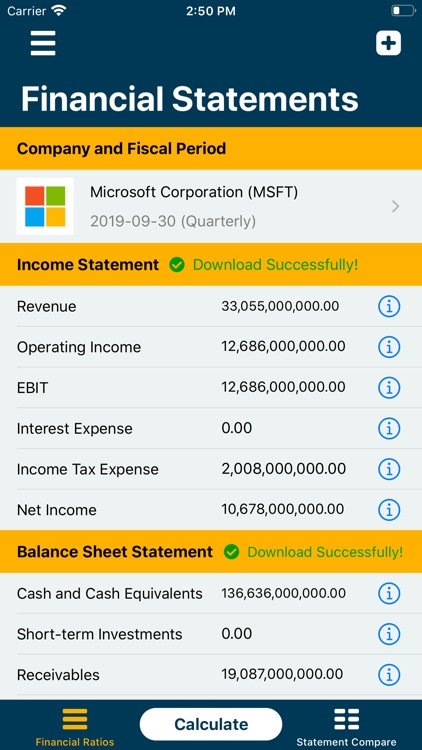 Financial Ratios Go: Analysis screenshot-0