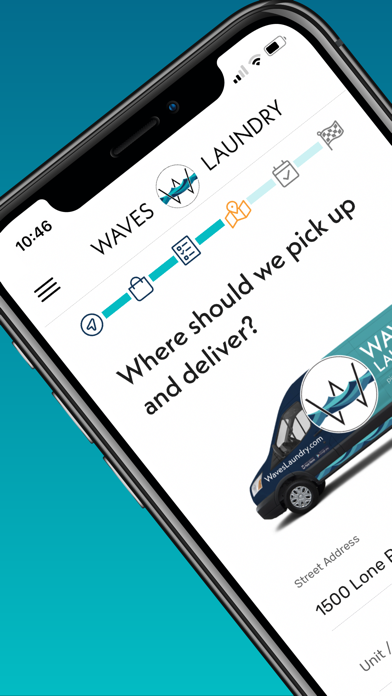Waves Laundry iPhone screenshot 1 - Lifestyle app