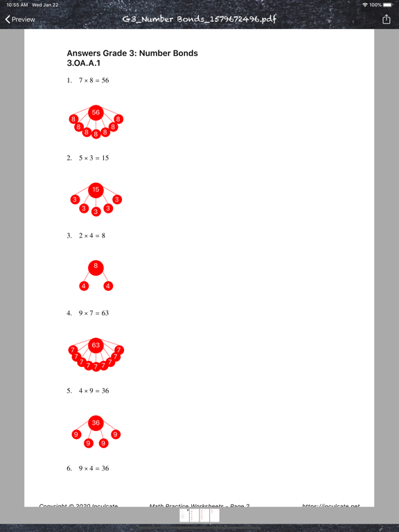 Math Practice Worksheets iPad screenshot 5 - Education app