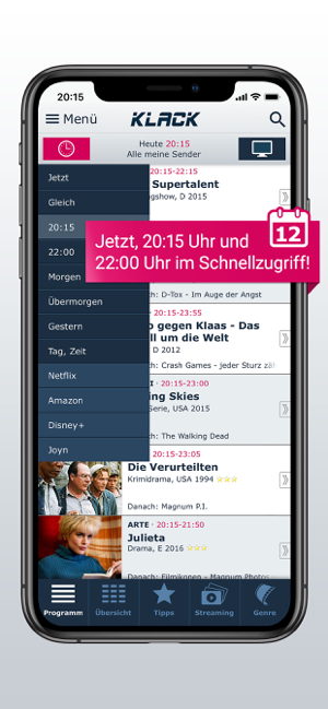 TV-Programm KLACK: Ihre TV-App Screenshot