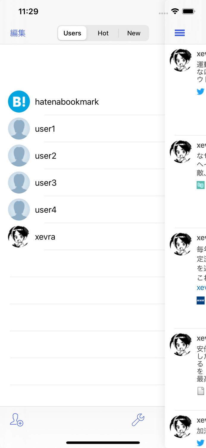 each for Hatena Bookmark