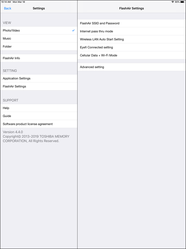 ?FlashAir Screenshot