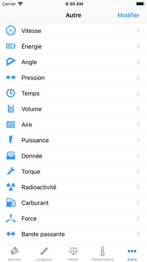 Capture d'écran de IConvert - Unités Et Devises sur iPhone 4