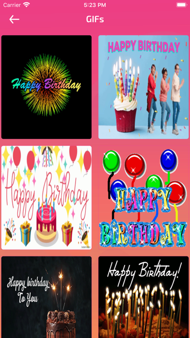 Birthday Photo Frames & Cards Screenshot