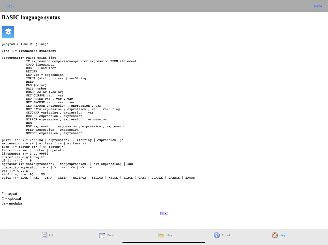 iPad screenshot