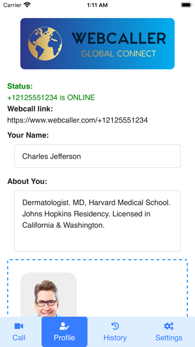 WebCaller iPhone screenshot 3 - Social Networking app