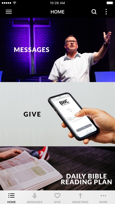 BridgeWater Church App Screenshot