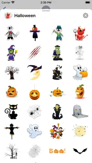 halloween boo! scary stickers iphone screenshot 2