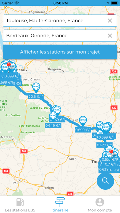 Mes Stations E85 3.0 Screenshot