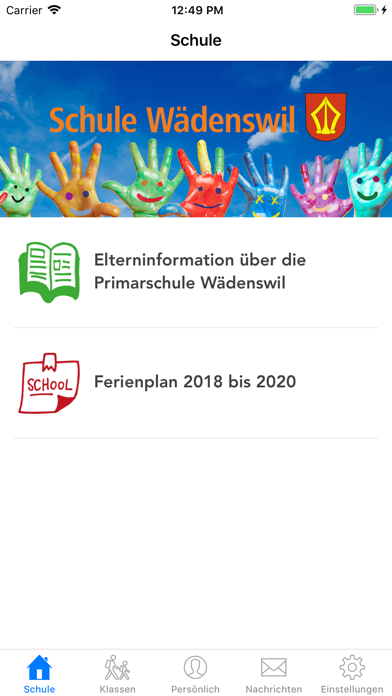 Schule Wädenswil Screenshot