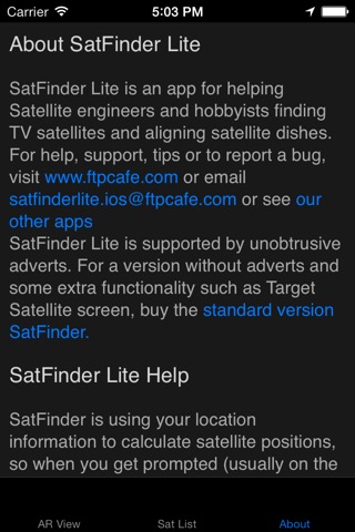 SatFinder Liteのおすすめ画像3