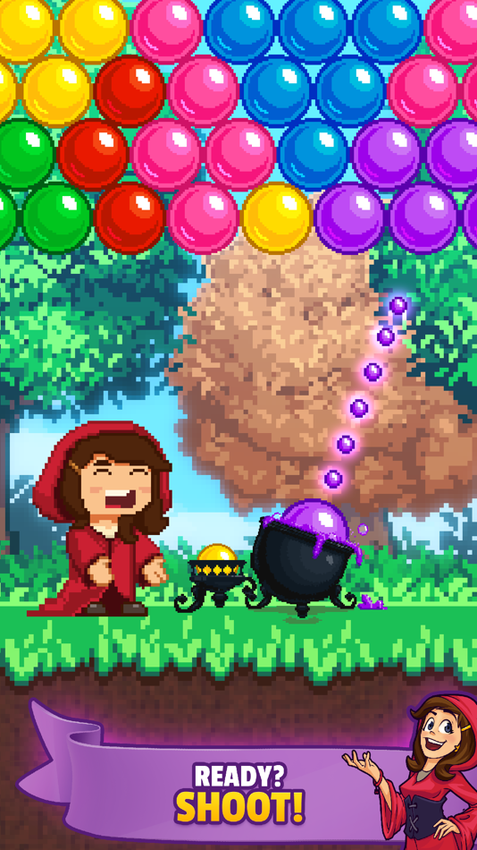 #1. Witch Game - Bubble Pop Origin (iOS) Podle: MadOverGames