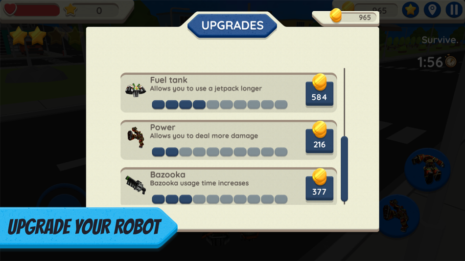#6. Robot Hero: City Simulator 3D (iOS) 来自: Sergei Zykov