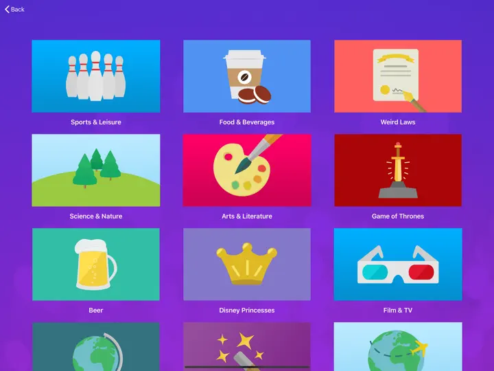 Captura de pantalla de CouchQuiz Multiplayer Trivia en iPhone 3