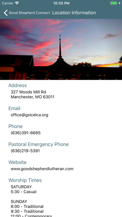 Good Shepherd Lutheran ELCA Screenshot