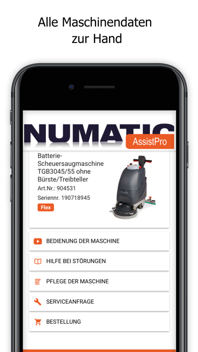 Numatic AssistPro screenshot