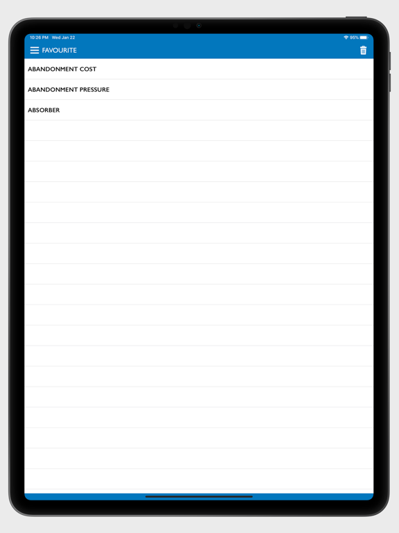 Petroleum Dictionary Pro iPad screenshot