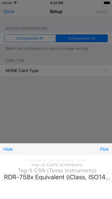 RS3 NFC Setup Screenshot