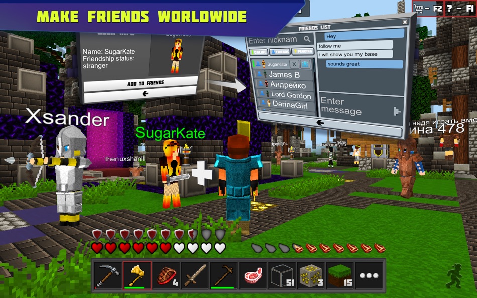 #6. Planet of Cubes Survival Craft (macOS) Av: SolverLabs