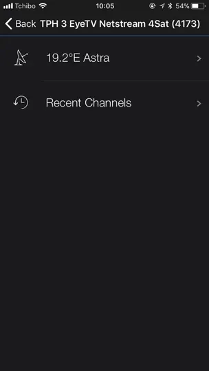 Captura de pantalla de EyeTV Netstream en iPhone 2