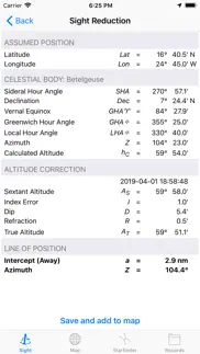 celestial navigation iphone screenshot 4