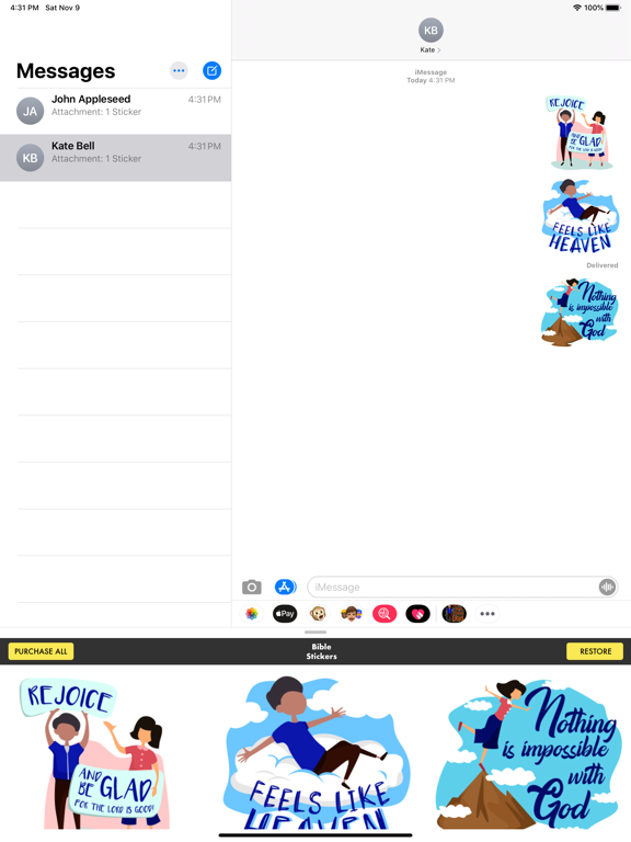 Screenshot #5 for Bible Stickers - Christian