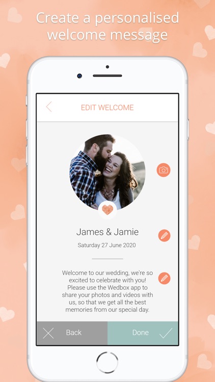 Wedding photo app by Wedbox