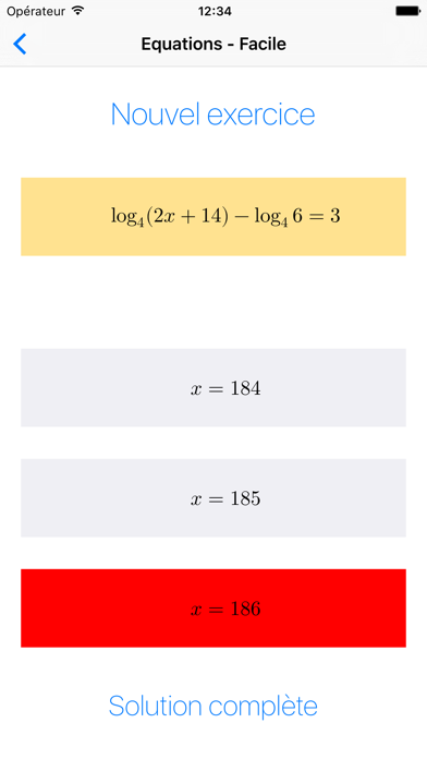 Screenshot #3 pour Logarithmes