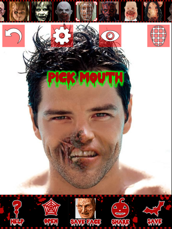 Scary face maker & swap editor iPad screenshot 4 - Photo & Video app