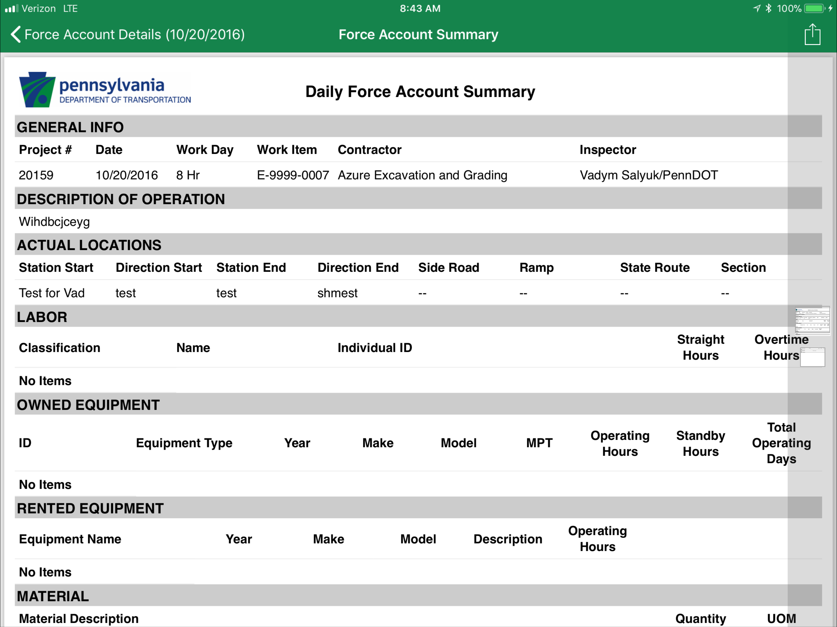 PennDOT - MCFA screenshot 9