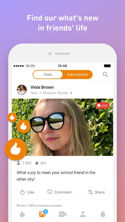 OK Live - video livestreams