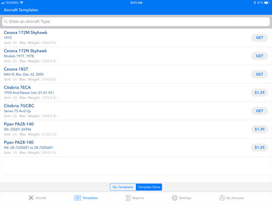 Screenshot #6 pour Aircraft Weight and Balance