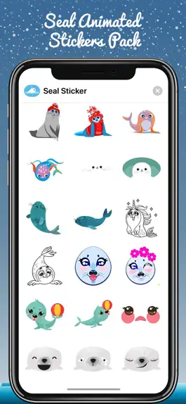 Game screenshot Seal Animated Stickers Pack apk